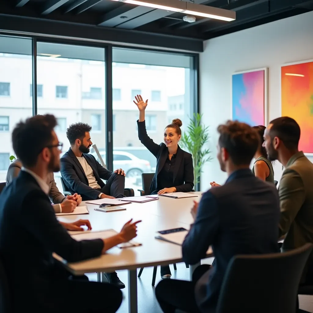 Professional team collaboration